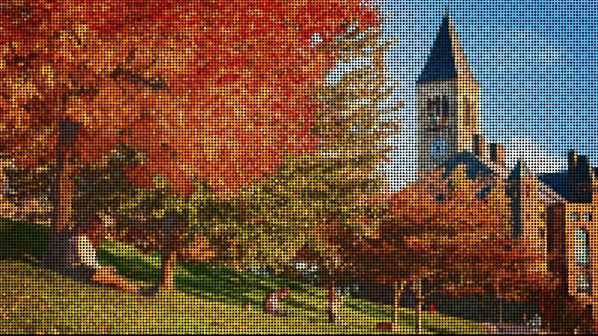 Cornell campus in the fall